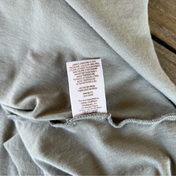 Free People Hooded High Low Tunic Dress Embroidered Drapey Hem Gray Small GUC - Picture 16 of 16